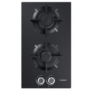 Plaque de cuisson PREMIUM 60Cm 2 Feux Vitre Noir AP32.BS02