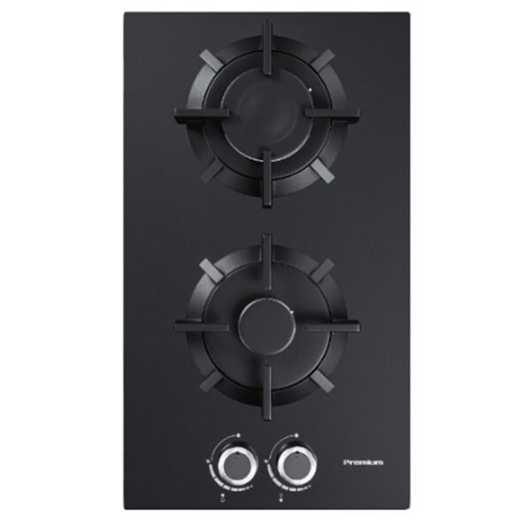 Plaque de cuisson PREMIUM 60Cm 2 Feux Vitre Noir AP32.BS02