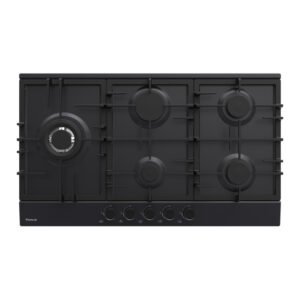 Plaque de cuisson FOCUS 5 feux 86 cm Fonte Noir F.4789B