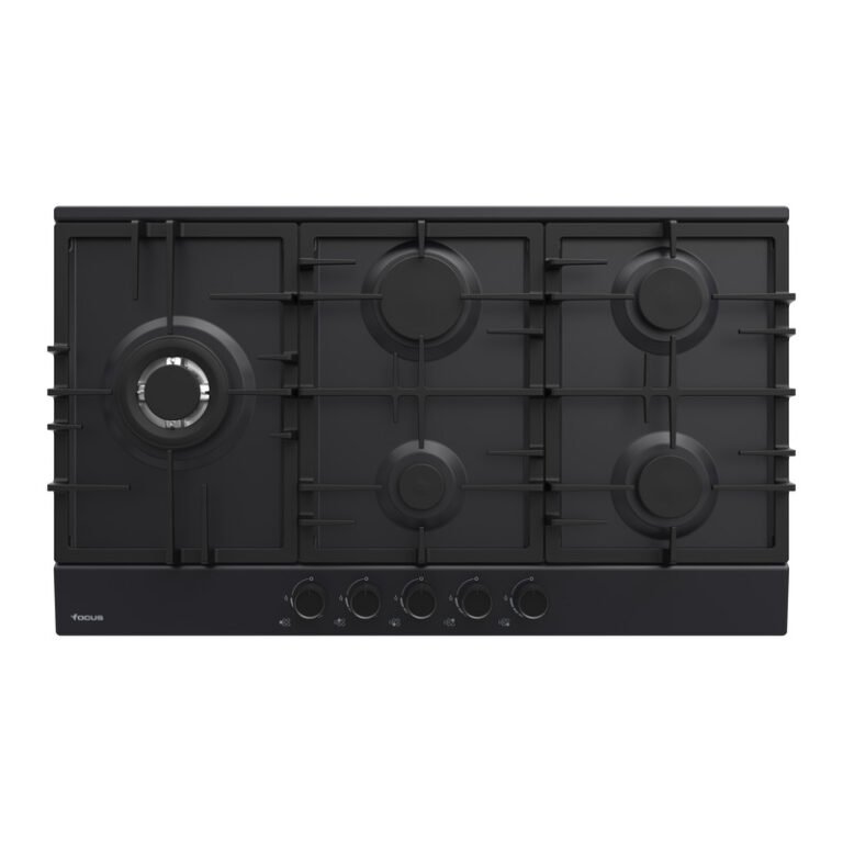 Plaque de cuisson FOCUS 5 feux 86 cm Fonte Noir F.4789B