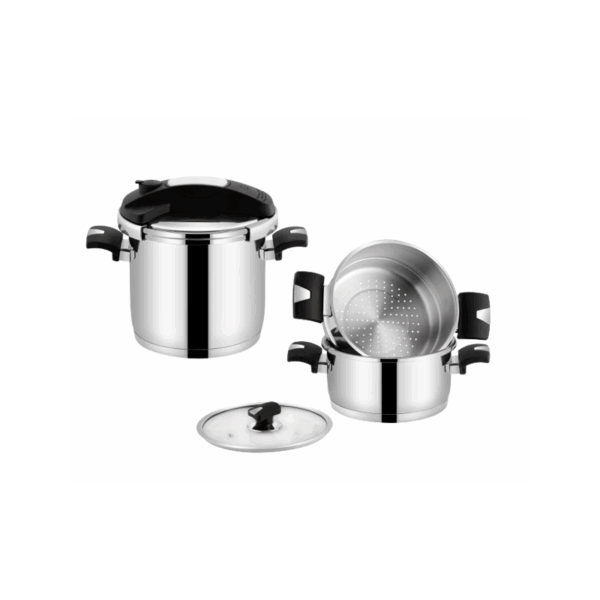Batterie de cuisine TEM COSMOS 6 en 1 en Inox 18/10 W40105B
