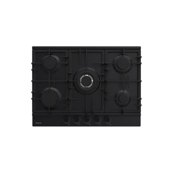Plaque de cuisson FOCUS 5 Feux Fonte 70 cm Noir F.8011BS