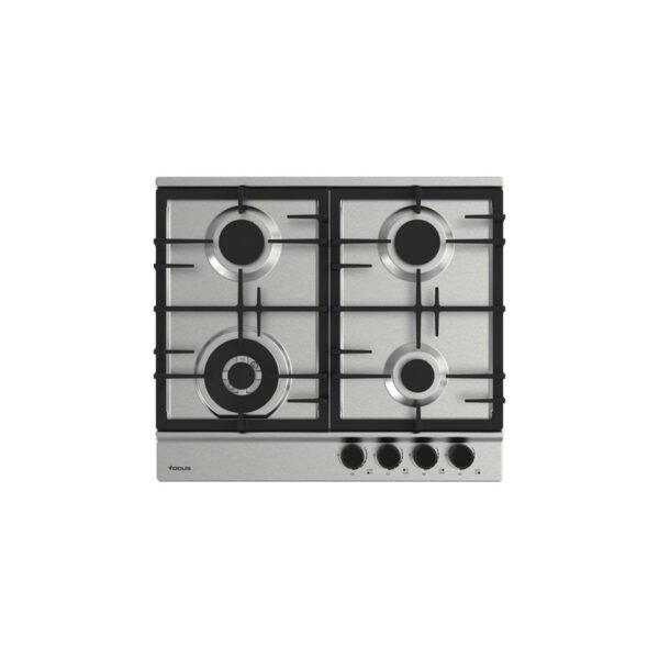 Plaque de cuisson FOCUS 4 Feux Fonte 60 cm Inox F.8004XS