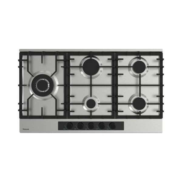 Plaque de cuisson FOCUS 5 Feux Inox 90 Cm F.414X