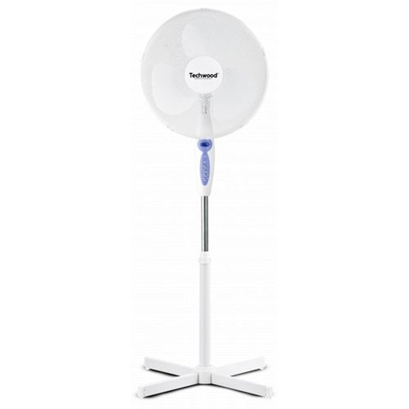 Ventilateur Sur Pied TECHWOOD Blanc TVE-473T